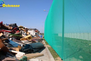 Siatki Szydłowiec - Siatka zabezpieczająca przed wiatrem na wysypisko i sortownię śmieci dla terenów Szydłowca